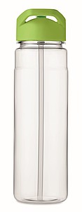 Láhev na pití z RPET, 650ml, světle zelené víčko