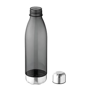 Láhev na pití z tritanu s nerezovým pítkem a spodní částí, objem 600 ml, transparentní zelená