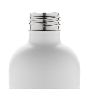 Láhev na sycené nápoje z recyklované oceli, objem 800 ml, bílá