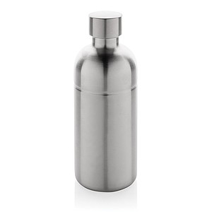 Láhev na sycené nápoje z recyklované oceli, objem 800 ml, stříbrná