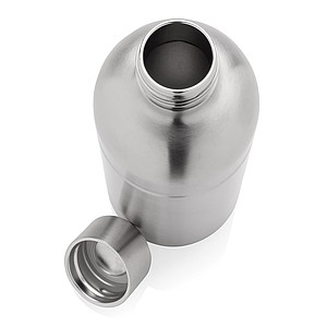 Láhev na sycené nápoje z recyklované oceli, objem 800 ml, stříbrná