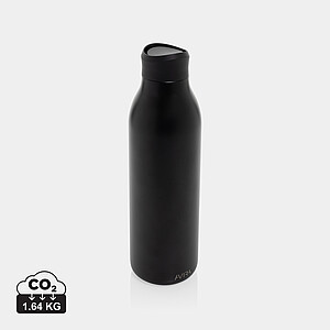 Láhev na vodu 600ml z nerezové oceli, černá