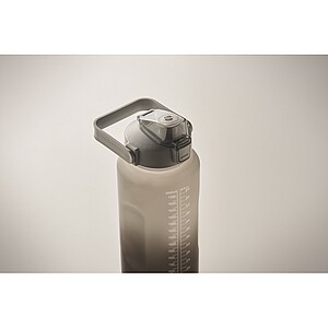 Láhev na vodu, RPET 2000 ml, šedá/černá