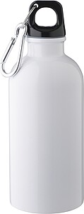 Láhev z recyklované nerezové oceli 400 ml, bílá