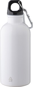 Láhev z recyklované nerezové oceli 400 ml, bílá