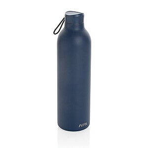 LARNAKA Vakuová termoska z recyklovanej nehrdzavejúcej ocele, 1000 ml, námornícka modrá
