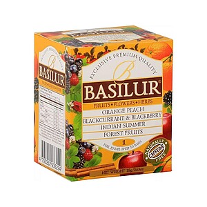 LASUR Výber porcovaných čajov Basilur Fruit Infusions Assorted Vol.I. 10x1,8g