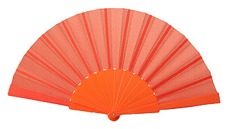 Látkový vějíř, oranžový