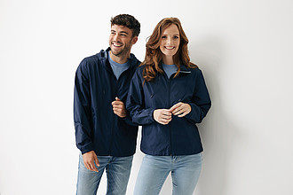 Lehká bunda z recyklovaného polyesteru, námořní modrá, 4XL