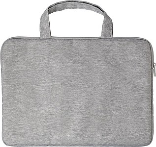 LERRY Vyztužená taška na laptop s uchy z RPET, světle šedá