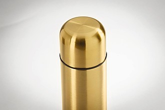 Lesklá nerezová termoska, objem 500 ml, zlatá