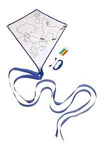 Lietajúci drak s obrázkom na vymaľovanie