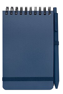 LINDAR Linkovaný blok A6 s deskami z recyklovaného plastu, modrá