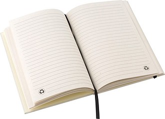 Linkovaný poznámkový blok A5 z recyklovaného mliečneho kartónu