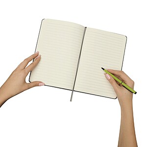 Linkovaný zápisník A5, šedá