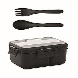 Lunchbox s príborom, čierny