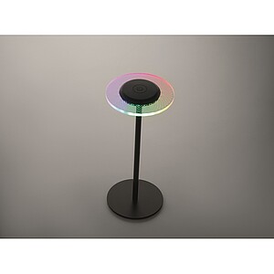 LUSIARA Dobíjecí kovová stolní lampa, černá