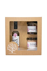 MADWIN Malá dárková sada mandlovky 0,2l, paštiky 135 g a 165 ml Winelady