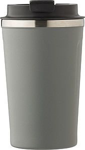 MAFIM Termohrnek nerezový na kávu, 380 ml, šedá