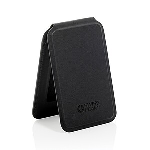 Magnetická peněženka na telefon Magstand RCS z recyklovaného PU, černá