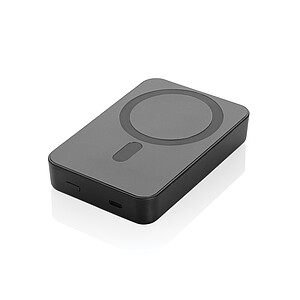 Magnetická powerbanka 10 000mAh z RCS RPET, černá