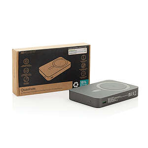 Magnetická powerbanka RCS s 10 000 mAh a výkonem 25W, šedá