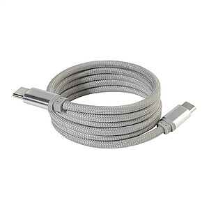 Magnetický 60W kabel USB-C, stříbrná