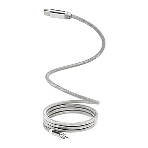 Magnetický 60W kabel USB-C, stříbrná
