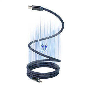 Magnetický 60W kabel USB-C, tmavě modrá