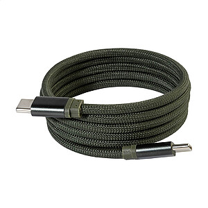 Magnetický 60W kabel USB-C, tmavě zelená