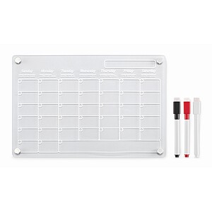 Magnetický akrylový plánovač, transparentní