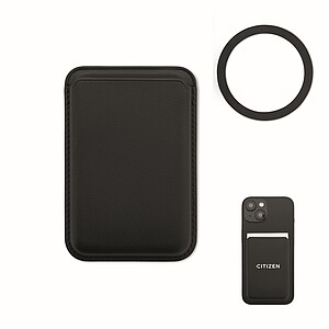 Magnetický držák na karty, černá