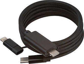 Magnetický rychlonabíjecí kabel, černá