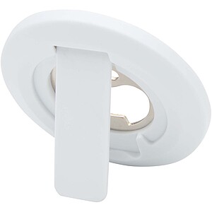 Magnetický stojánek na telefon z recyklovaného plastu s otvírákem na lahve, bílá