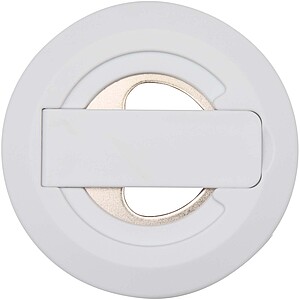 Magnetický stojánek na telefon z recyklovaného plastu s otvírákem na lahve, bílá