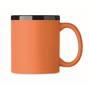 MAGRESO Keramický hrnek se Soft Touch povrchem na laser, 300 ml, oranžová