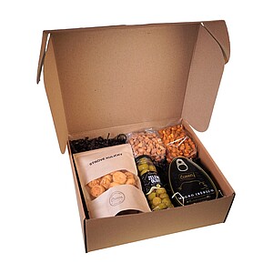 MAGRIKOS Dárková sada - olivy, maso, sýrové kuličky, mix ořechů, arašídy v těstíčku s chilli