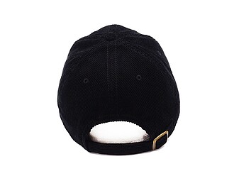 Manšestrová 6panelová kšiltovka, černá