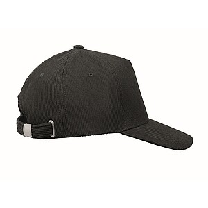 Manšestrová kšiltovka, černá