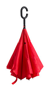 Manuální deštník, pr. 108cm, opačné otvírání, červený