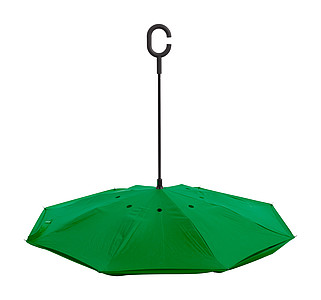Manuální deštník, pr. 108cm, opačné otvírání, zelený