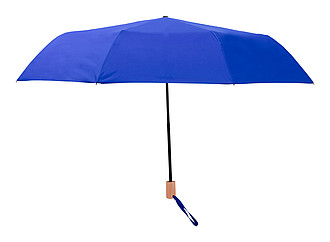 Manuální skládací deštník, RPET pongee, modrý