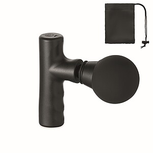 Masážní pistole z ABS, černá