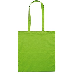 MASIMA Bavlněná nákupní taška s dlouhými uchy, světle zelená