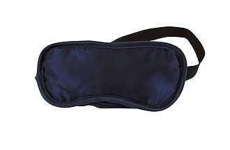 Maska na spanie, polyester, bavlna, modrá