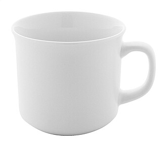 Matný vintage hrnek, bílá