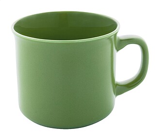 Matný vintage hrnek, světle zelená