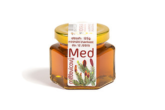 MAZLÍK Med 125g šestihran, medovicový (lesní)
