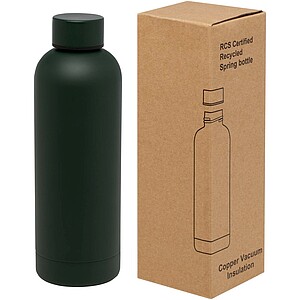 Medená vákuovo izolovaná fľaša 500ml, sýto zelená
