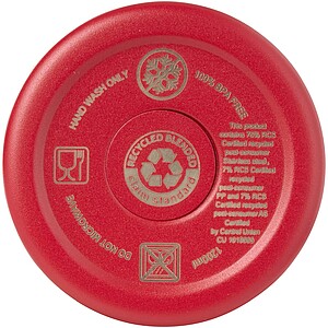 Měděný vakuově izolovaný termohrnek s brčkem a dvojitou stěnou 1200ml, červená